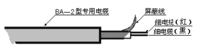 外貼式超聲波液位計(jì)電纜線說明圖